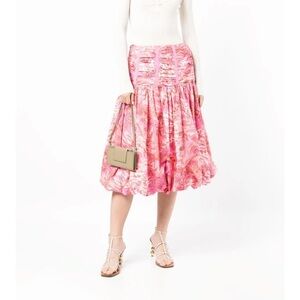 Ulla Johnson Roselani ruched floral-print‎ skirt